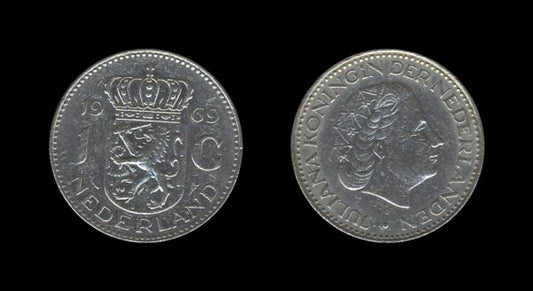 Netherlands Nizozemska 1 Gulden 1969 – Juliana