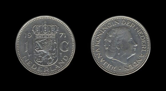 Netherlands Nizozemska 1 Gulden 1971 – Juliana