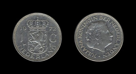 Netherlands Nizozemska 1 Gulden 1972 – Juliana