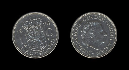 Netherlands Nizozemska 1 Gulden 1978 – Juliana