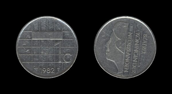 Netherlands Nizozemska 1 Gulden 1982 – Beatrix