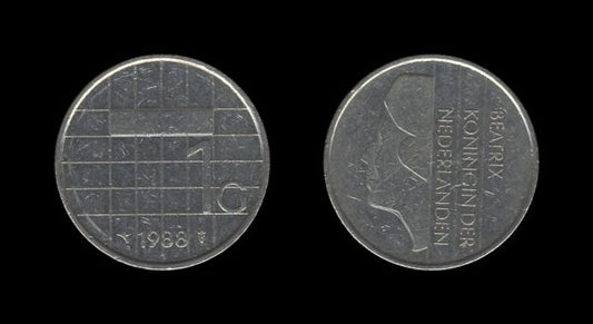 Netherlands Nizozemska 1 Gulden 1988 – Beatrix