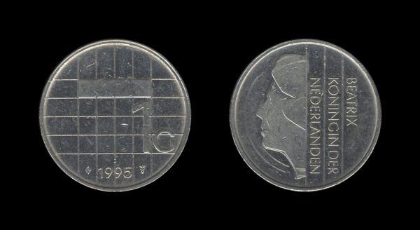 Netherlands Nizozemska 1 Gulden 1995 – Beatrix