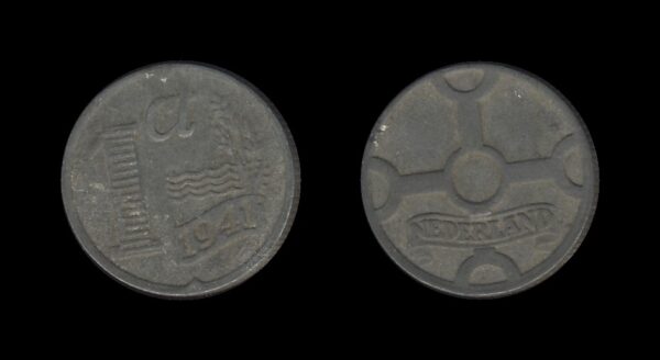 Netherlands Nizozemska 1 Cent 1941 – German Occupation