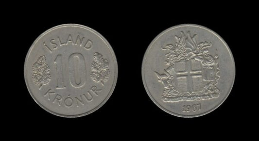 Iceland Island 10 Kronur 1967