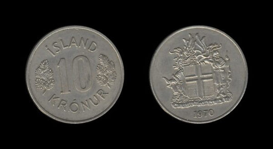 Iceland Island 10 Kronur 1970