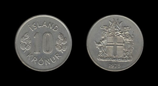 Iceland Island 10 Kronur 1975