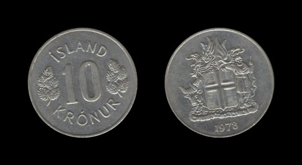 Iceland Island 10 Kronur 1978