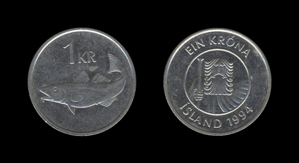 Iceland Island 1 Krona 1994