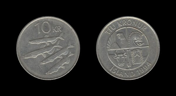 Iceland Island 10 Kronur 1994