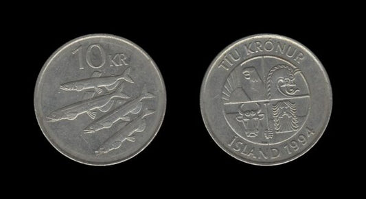 Iceland Island 10 Kronur 1994