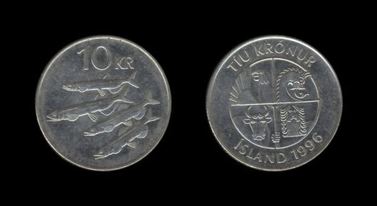 Iceland Island 10 Kronur 1996