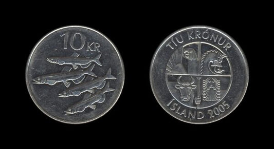 Iceland Island 10 Kronur 2005