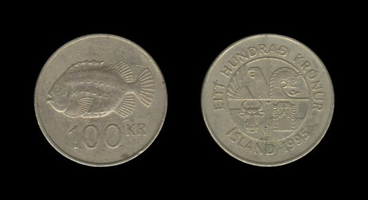 Iceland Island 100 Kronur 1995