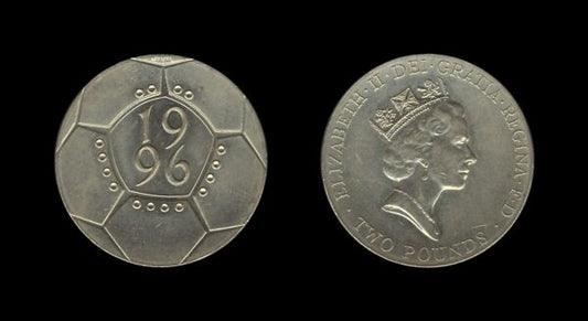 United Kingdom Velika Britanija 2 Pounds 1996 – UEFA Euro 1996 – Elizabeth II