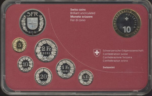 Switzerland Švicarska Proof Set 2021