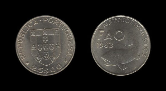 Portugal 25 Escudos 1983 – FAO