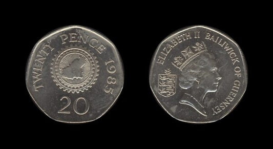 Guernsey 20 Pence 1985 – Elizabeth II