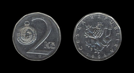 Czech Republic Češka 2 Koruny 1994 (b)