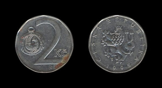 Czech Republic Češka 2 Koruny 1995