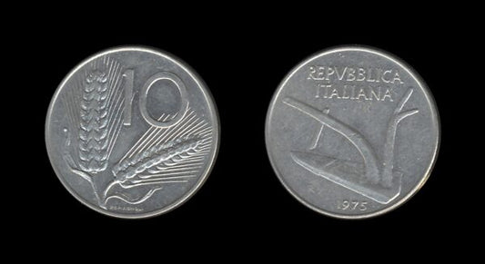 Italy Italija 10 Lire 1975