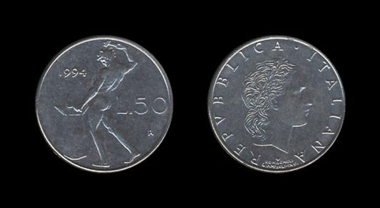 Italy Italija 50 Lire 1994