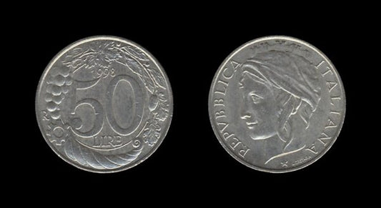 Italy Italija 50 Lire 1998