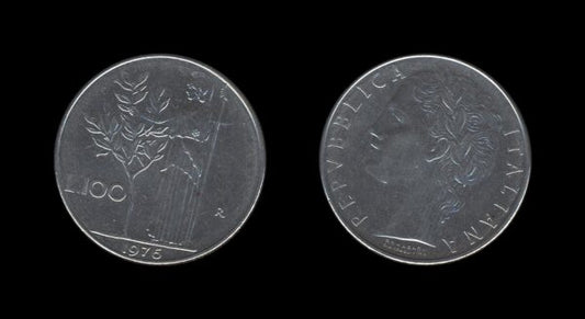 Italy Italija 100 Lire 1976