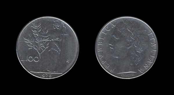 Italy Italija 100 Lire 1978