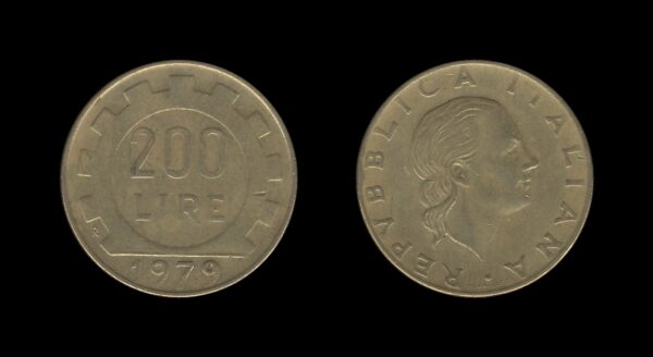 Italy Italija 200 Lire 1979