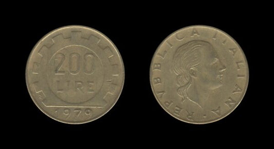 Italy Italija 200 Lire 1979