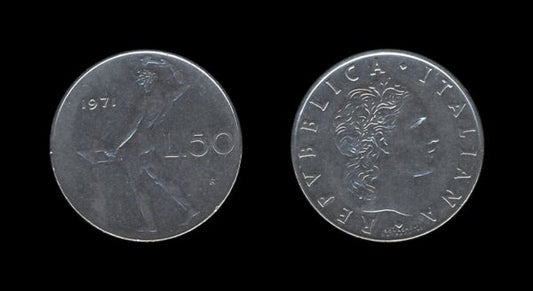 Italy Italija 50 Lire 1971