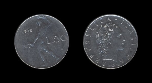 Italy Italija 50 Lire 1973