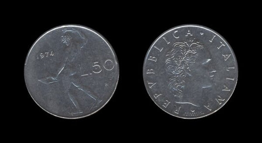 Italy Italija 50 Lire 1974