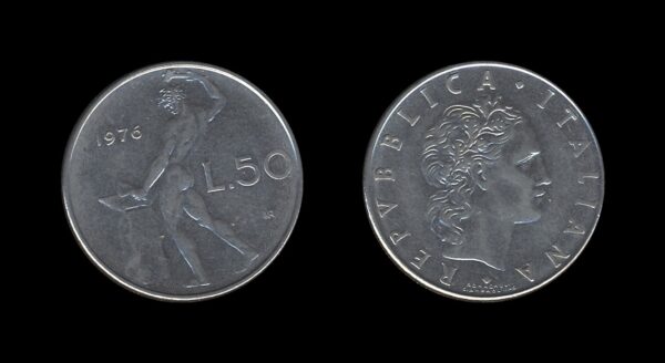 Italy Italija 50 Lire 1976