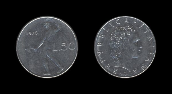 Italy Italija 50 Lire 1978