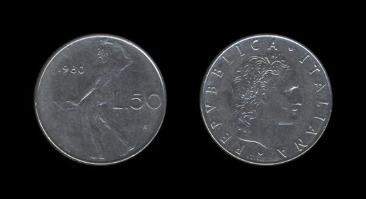 Italy Italija 50 Lire 1980