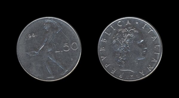 Italy Italija 50 Lire 1981