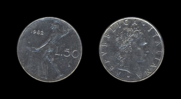 Italy Italija 50 Lire 1982