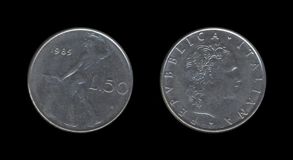 Italy Italija 50 Lire 1985