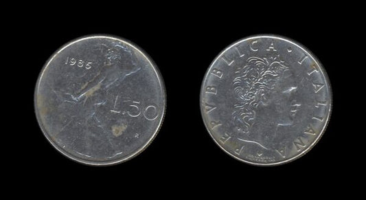 Italy Italija 50 Lire 1986