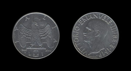 Italy Italija 1 Lira 1940 – Victor Emmanuel III