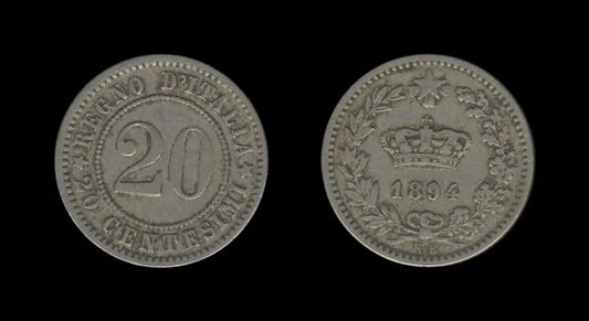 Italy Italija 20 Centesimi 1894 – Umberto I