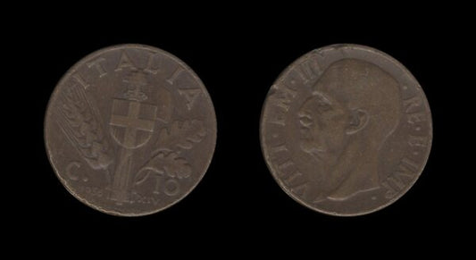 Italy Italija 10 Centesimi 1936 – Victor Emmanuel III