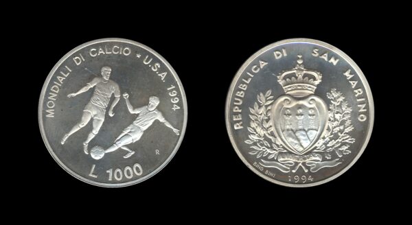 San Marino 1000 Lire 1994 – World Cup