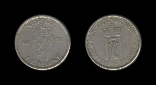 Norway Norveška 1 Krone 1951 – Haakon VII