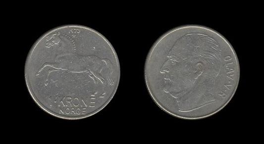 Norway Norveška 1 Krone 1973 – Olav V