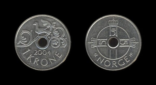 Norway Norveška 1 Krone 2004 – Harald V