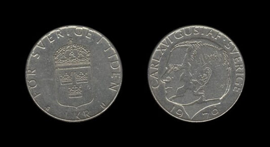 Sweden Švedska 1 Krona 1979 – Carl XVI Gustaf