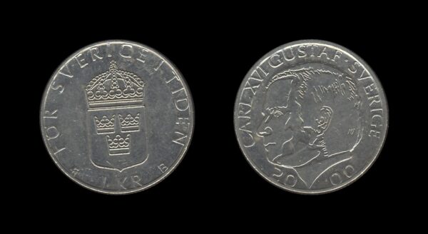 Sweden Švedska 1 Krona 2000 – Carl XVI Gustaf